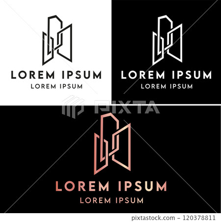 Real estate logo design element. vector illustration 120378811