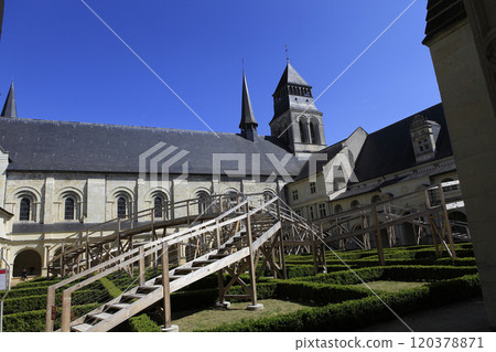 Fontevraud abbey, Saumur, Loire valley, France 120378871