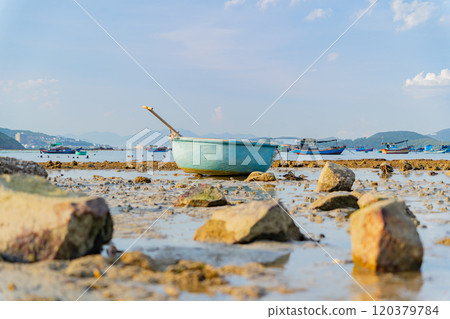 Vietnamese traditional boat. 120379784