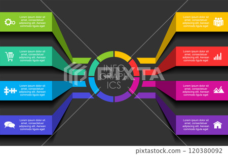 Infographic design template with place for your data. Vector illustration. 120380092