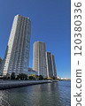 Tower apartment complex in Shinonome, Koto Ward 120380336