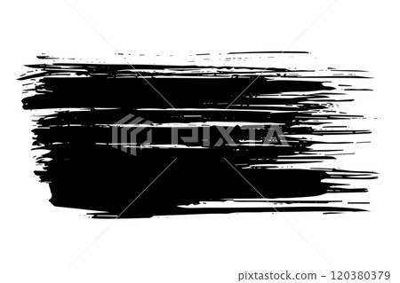 Abstract vector watercolor paint. Isolated grunge element for paper design. Ink paint brush stains or spots on white background 120380379