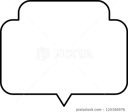 Simple speech bubble for steps Simple speech bubble for steps 120380976