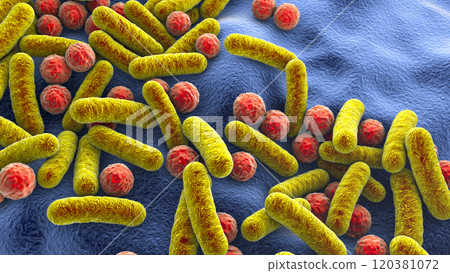 Rod-shaped bacteria and cocci 120381072