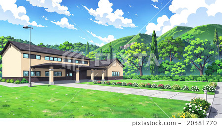 Peace surrounded by greenery 120381770