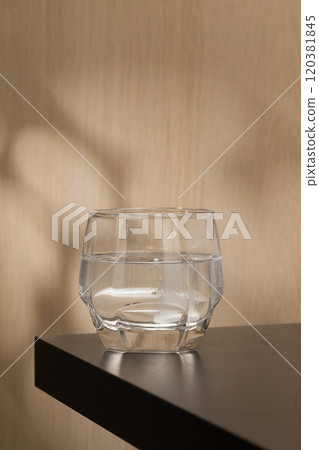 Effervescent mucolytic tablet dissolves in water. Effervescent mucolytic tablet dissolves in water. 120381845