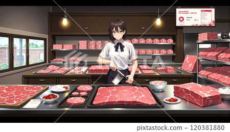 Smiling beef craftsman 120381880