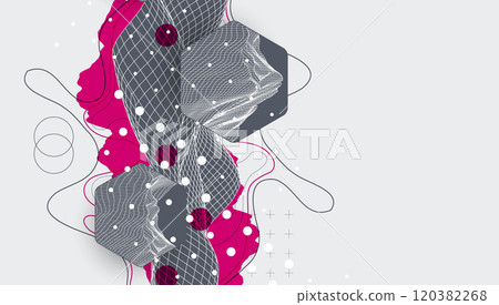 Abstract art background. Modern science or technology art elements. Surface illustration. Hand made vector. Abstract art background. Modern science or technology art elements. Surface illustration. Hand made vector. 120382268