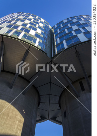 Residential building The Silo by Cobe Architects at Nordhavn, Copenhagen, Denmark, Europe Residential building The Silo by Cobe Architects at Nordhavn, Copenhagen, Denmark, Europe 120384028