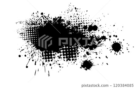 Splatter Paint Texture . Black Spray Blot of Ink. Place illustration Over any Object to Create Grungy Effect . hand drawn. Not AI, Vector Splatter Paint Texture . Black Spray Blot of Ink. Place illustration Over any Object to Create Grungy Effect . hand drawn. Not AI, Vector 120384085