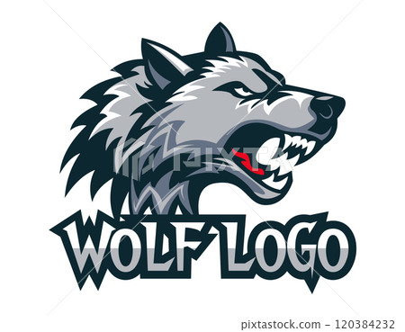 wolf logo creative and original for your business or company logotype vector illustration 120384232