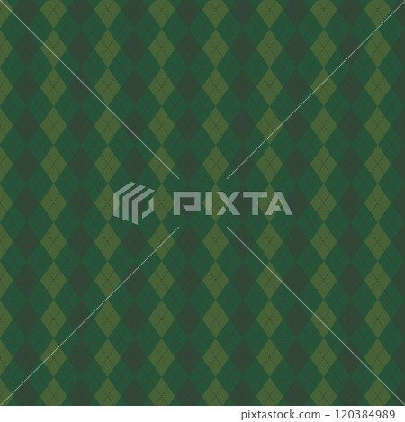 Argyle background illustration green square 120384989