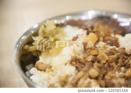 Braised pork on rice Braised pork on rice 120385388