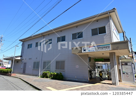 In front of Hashima City Hall Station (Nagoya Railroad Takehana Line) 120385447