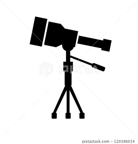 astronomical telescope silhouette astronomical telescope silhouette 120386014
