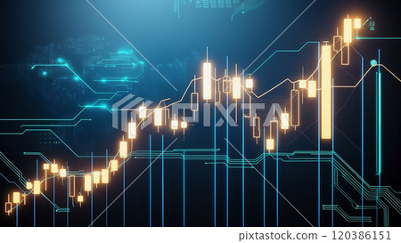 以股票、金融和經濟為主題的市場圖表 120386151