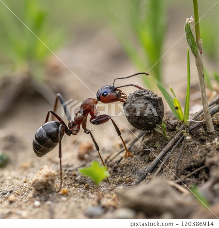 spider on the rock 120386914
