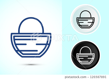 Basket icon design illustration, Shopping basket icon 120387891