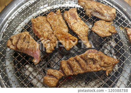 Korean bbq food. Marinated pork ribs Korean bbq food. Marinated pork ribs 120388788