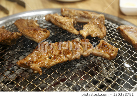 Korean bbq food. Marinated pork ribs Korean bbq food. Marinated pork ribs 120388791