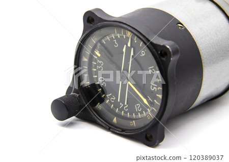 Combined flight instrument using on plane on the white background 120389037