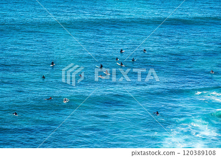 Ribeira de Ilhas beach in Ericeira, is part of the world surf reserve in Ericeira Portugal. 120389108