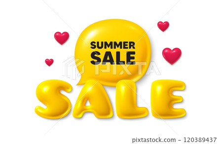 Sale text 3d banner with chat bubble. Summer Sale tag. Special offer price sign. Advertising Discounts symbol. Summer sale chat message. 3d speech bubble offer banner. Sale text balloon. Vector Sale text 3d banner with chat bubble. Summer Sale tag. Special offer price sign. Advertising Discounts symbol. Summer sale chat message. 3d speech bubble offer banner. Sale text balloon. Vector 120389437