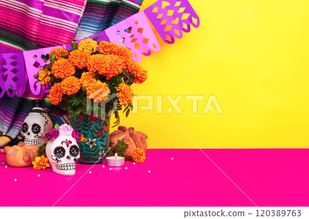 Day of the dead, Dia De Los Muertos Celebration Background Day of the dead, Dia De Los Muertos Celebration Background 120389763