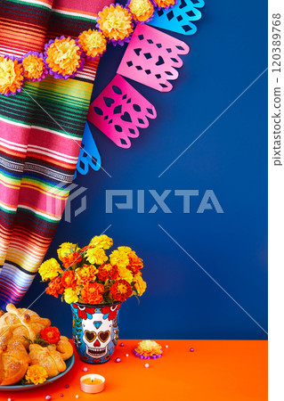 Day of the dead, Dia De Los Muertos Celebration Background 120389768
