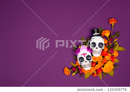 Day of the dead, Dia De Los Muertos Celebration Background 120389776