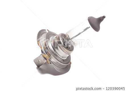 car headlight lamp isolated on white background 120390045