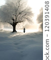 White Winter Mantle 120391408
