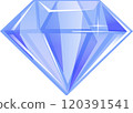 Diamond vector illustration material 120391541