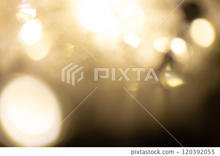 Golden brown Christmas bokeh background 120392055