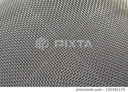 Abstract background made of stainless metal mesh with small holes Abstract background made of stainless metal mesh with small holes 120392179