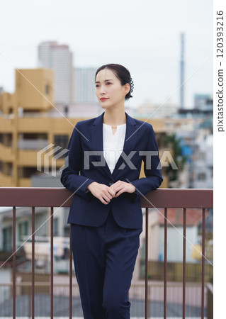 A career woman who was selected as a project leader A career woman who was selected as a project leader 120393216