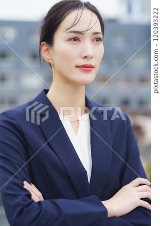 A career woman who was selected as a project leader A career woman who was selected as a project leader 120393222