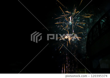 Colorful fireworks 120395374