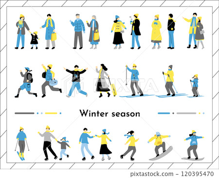 冬季人物插圖集 冬季人物插圖集 120395470