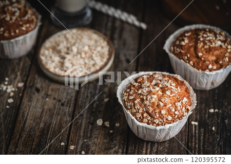 Home Baked Superfood Muffins 120395572