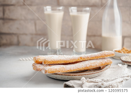 Fartons, typical sponge pastries of Valencia, Spain Fartons, typical sponge pastries of Valencia, Spain 120395575