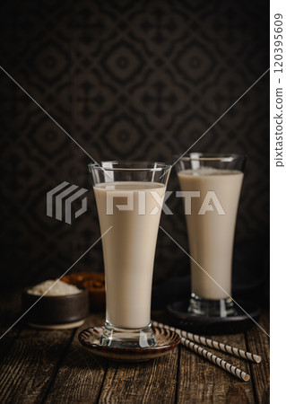 Horchata Refreshing cold drink from Valencia Horchata Refreshing cold drink from Valencia 120395609