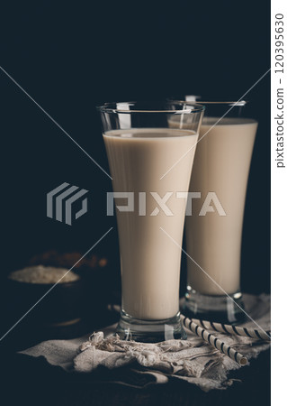 Horchata Refreshing cold drink from Valencia 120395630