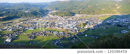 View of Kuju town from Mount Kirikabu 120396459