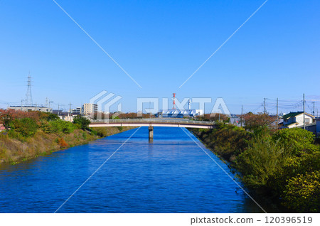 埼玉縣三鄉市三鄉排水渠 2024 年 11 月 120396519