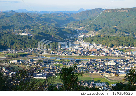 從富士山看到的楠鎮 120396529