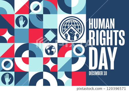 Human Rights Day. December 10. Holiday concept. Template for background, banner, card, poster with Human Rights Day. December 10. Holiday concept. Template for background, banner, card, poster with 120396571
