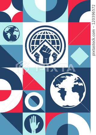 Human Rights Day. December 10. Seamless geometric pattern. Template for background, banner, card Human Rights Day. December 10. Seamless geometric pattern. Template for background, banner, card 120396572