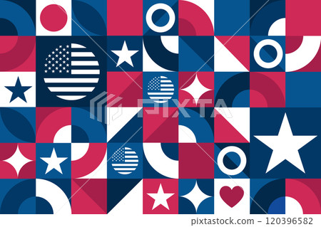Bill of Rights Day. December 15. Seamless geometric pattern. Template for background, banner, card Bill of Rights Day. December 15. Seamless geometric pattern. Template for background, banner, card 120396582