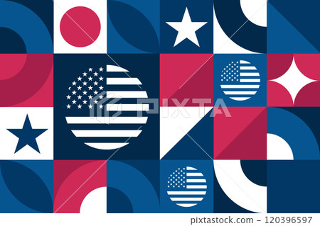 Bill of Rights Day. December 15. Seamless geometric pattern. Template for background, banner, card Bill of Rights Day. December 15. Seamless geometric pattern. Template for background, banner, card 120396597